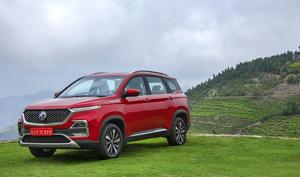 The blade-like turn indicators and the techy headlamp cluster in the new MG Hector look futuristic The blade-like turn indicators and the techy headlamp cluster in the new MG Hector look futuristic