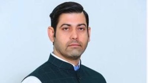 Haryana Congress spokesperson Vikas Chaudhary was shot dead by 2 assailants in Faridabad(Twitter/Vikas Chaudhary) Haryana Congress spokesperson Vikas Chaudhary was shot dead by 2 assailants in Faridabad(Twitter/Vikas Chaudhary)