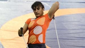 File photo of Vinesh Phogat.(AFP) File photo of Vinesh Phogat.(AFP)