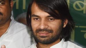 Jailed RJD chief Lalu Prasad’s elder son Tej Pratap Yadav announced that he will launch his new online platform “Tej Sena”.(Santosh Kumar /HT File Photo) Jailed RJD chief Lalu Prasad’s elder son Tej Pratap Yadav announced that he will launch his new online platform “Tej Sena”.(Santosh Kumar /HT File Photo)