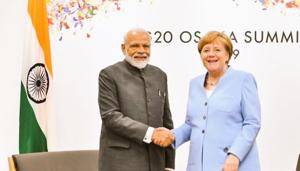 PM Modi meets Angela Merkel(MEA/Twitter) PM Modi meets Angela Merkel(MEA/Twitter)