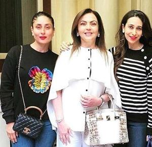 Nita Ambani’s Hermès handbag with 240 studded diamonds costs approx 2.6 crores.(Instagram) Nita Ambani’s Hermès handbag with 240 studded diamonds costs approx 2.6 crores.(Instagram)