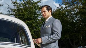 Henry Cavill in a still from The Man from UNCLE. Henry Cavill in a still from The Man from UNCLE.