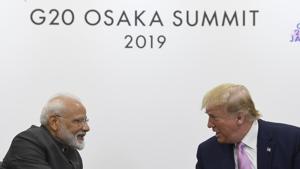 President Donald Trump shakes hands with Indian Prime Minister Narendra Modi during a meeting on the sidelines of the G-20 summit in Osaka, Japan.(AP) President Donald Trump shakes hands with Indian Prime Minister Narendra Modi during a meeting on the sidelines of the G-20 summit in Osaka, Japan.(AP)