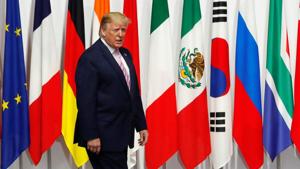 US President Donald Trump, who has ratcheted up pressure on the Middle Eastern country, said there was “absolutely no time pressure” on the issue.(REUTERS) US President Donald Trump, who has ratcheted up pressure on the Middle Eastern country, said there was “absolutely no time pressure” on the issue.(REUTERS)