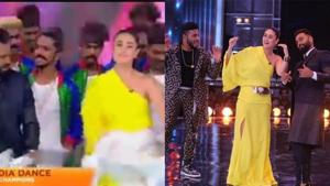 Kareena Kapoor Khan on sets of Dance India Dance. Kareena Kapoor Khan on sets of Dance India Dance.