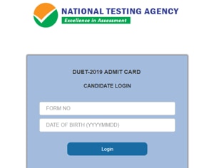 DUET 2019: Delhi University entrance test admit card released(DUET) DUET 2019: Delhi University entrance test admit card released(DUET)