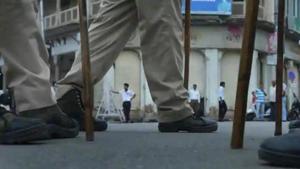 A 16-year-old Muslim boy, wearing a traditional skull cap, was allegedly beaten up by unidentified persons for refusing to chant ‘Jai Shri Ram’ in Kanpur’s Barra area on Friday night(HT File Photo) A 16-year-old Muslim boy, wearing a traditional skull cap, was allegedly beaten up by unidentified persons for refusing to chant ‘Jai Shri Ram’ in Kanpur’s Barra area on Friday night(HT File Photo)