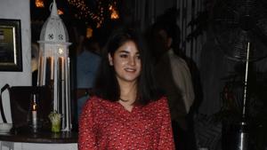 Zaira Wasim at the wrap-up party of The Sky Is Pink, in Mumbai on June 11.(IANS) Zaira Wasim at the wrap-up party of The Sky Is Pink, in Mumbai on June 11.(IANS)