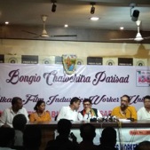 Bangiya Chalachchitra Parishad (BCP) was launched on June 22 in the presence of actor-turned-lawmaker Locket Chatterjee and the BJP’s state unit vice-president Biswapriya Roychowdhury.(Twitter @rahuladuck) Bangiya Chalachchitra Parishad (BCP) was launched on June 22 in the presence of actor-turned-lawmaker Locket Chatterjee and the BJP’s state unit vice-president Biswapriya Roychowdhury.(Twitter @rahuladuck)