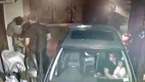 A family was robbed by three armed men in Delhi’s Model Town area as soon as they reached home (ANI photo) A family was robbed by three armed men in Delhi’s Model Town area as soon as they reached home (ANI photo)