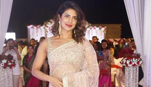 File picture: Priyanka Chopra wore a saree for Joe Jonas-Sophie Turner’s wedding in France. File picture: Priyanka Chopra wore a saree for Joe Jonas-Sophie Turner’s wedding in France.