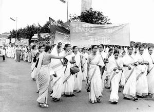 A protest march against hunger in Calcutta in August 1967.(Gamma-Keystone via Getty Images) A protest march against hunger in Calcutta in August 1967.(Gamma-Keystone via Getty Images)
