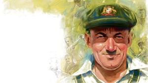 As a boy, Bradman used a stump in place of a bat, a golf ball and a tank stand at home to perfect his batting(Illustration: Mohit Suneja) As a boy, Bradman used a stump in place of a bat, a golf ball and a tank stand at home to perfect his batting(Illustration: Mohit Suneja)