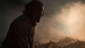 Kit Harington in a still from The Long Night. Kit Harington in a still from The Long Night.