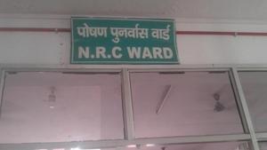 The Nutrition Rehabilitation Ward at the government hospital in Varanasi.(HT Photo) The Nutrition Rehabilitation Ward at the government hospital in Varanasi.(HT Photo)