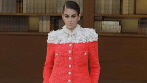 Model Kaia Gerber wears a creation for the Chanel Haute Couture Fall-Winter 2020 fashion collection presented in Paris, Tuesday, July 2 2019. (AP Photo/Michel Euler)(AP) Model Kaia Gerber wears a creation for the Chanel Haute Couture Fall-Winter 2020 fashion collection presented in Paris, Tuesday, July 2 2019. (AP Photo/Michel Euler)(AP)