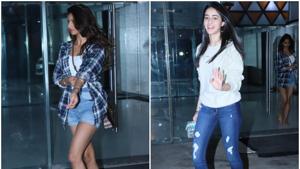 Suhana Khan and Ananya Panday seen together on Wednesday.(Instagram) Suhana Khan and Ananya Panday seen together on Wednesday.(Instagram)