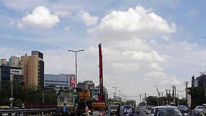 Clouds hovering over the city, in Gurugram.(Yogendra Kumar/Hindustan Times) Clouds hovering over the city, in Gurugram.(Yogendra Kumar/Hindustan Times)