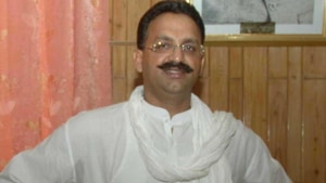 . The CBI later charged Mukhtar Ansari, an alleged gangster-turned-politician now with the Bahujan Samaj Party, with planning the murder. Ansari, who has over 40 criminal cases registered against him, has been lodged in jail since 2005. (HT file photo) . The CBI later charged Mukhtar Ansari, an alleged gangster-turned-politician now with the Bahujan Samaj Party, with planning the murder. Ansari, who has over 40 criminal cases registered against him, has been lodged in jail since 2005. (HT file photo)
