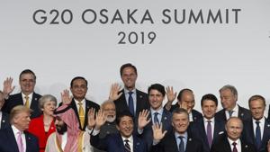 The Osaka Track, as Japan’s initiative has come to be known, was supported by the European Union and 23 countries, including key allies and trade partners of India such as the US, the UK, France, Germany, Russia and Singapore.(HT Photo) The Osaka Track, as Japan’s initiative has come to be known, was supported by the European Union and 23 countries, including key allies and trade partners of India such as the US, the UK, France, Germany, Russia and Singapore.(HT Photo)