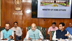 The home ministry works on a two-pronged strategy of development and police action to counter the menace of left-wing extremism. (Photo @HMOIndia) The home ministry works on a two-pronged strategy of development and police action to counter the menace of left-wing extremism. (Photo @HMOIndia)