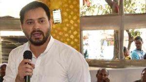 The Yadav scion also refuted reports that he had gone abroad during his one month long absence from Patna and said this was not possible because his passport isn’t with him.(Santosh Kumar/Hindustan Times) The Yadav scion also refuted reports that he had gone abroad during his one month long absence from Patna and said this was not possible because his passport isn’t with him.(Santosh Kumar/Hindustan Times)