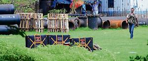 Navi Mumbai Police’s bomb squad defused the bomb found at Kalamboli on Monday.(HT Photo) Navi Mumbai Police’s bomb squad defused the bomb found at Kalamboli on Monday.(HT Photo)