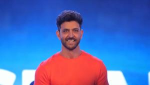 Hrithik Roshan during a programme, in Mumbai.(MH_ST) Hrithik Roshan during a programme, in Mumbai.(MH_ST)
