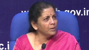 Finance Minister Nirmala Sitharaman in her maiden Budget speech on Friday proposed many changes in income tax provisions for this year but kept income tax slab rates unchanged.(ANI Twitter)