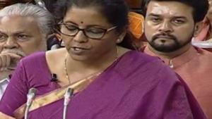 Nirmala Sitharaman presents Union Budget 2019 in Parliament(ANI) Nirmala Sitharaman presents Union Budget 2019 in Parliament(ANI)