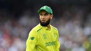 Imran Tahir will play his last 50-over international match against Australia on Saturday at the World Cup.(AFP) Imran Tahir will play his last 50-over international match against Australia on Saturday at the World Cup.(AFP)
