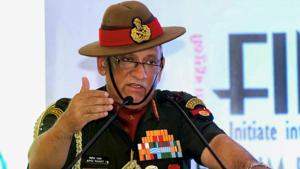 He was speaking to reporters on the sidelines of an event to commemorate 20 years of Operation Vijay, India’s limited war against Pakistan in Kargil.(PTI File Photo) He was speaking to reporters on the sidelines of an event to commemorate 20 years of Operation Vijay, India’s limited war against Pakistan in Kargil.(PTI File Photo)