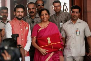 Budget 2019: Nirmala Sitharaman did not announce any changes to the income tax slabs for the middle class, recalling that tweaks made during the interim budget and earlier had alleviated the tax burden on small and medium income-earners.(REUTERS) Budget 2019: Nirmala Sitharaman did not announce any changes to the income tax slabs for the middle class, recalling that tweaks made during the interim budget and earlier had alleviated the tax burden on small and medium income-earners.(REUTERS)