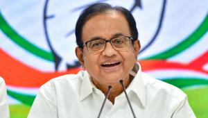 New Delhi: Congress leader P Chidambaram addresses the media, after the presentation of Union Budget 2019-20 at the Lok Sabha, in New Delhi, Friday, July 05, 2019.(PTI) New Delhi: Congress leader P Chidambaram addresses the media, after the presentation of Union Budget 2019-20 at the Lok Sabha, in New Delhi, Friday, July 05, 2019.(PTI)