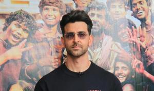 Hrithik Roshan during Super 30 promotions in Mumbai on July 2, 2019.(IANS) Hrithik Roshan during Super 30 promotions in Mumbai on July 2, 2019.(IANS)