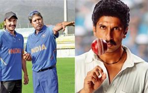 Ranveer Singh shares his first look as Kapil Dev in 83. Ranveer Singh shares his first look as Kapil Dev in 83.