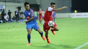 India lost to Tajikistan in their Intercontinental Cup encounter.(Twitter) India lost to Tajikistan in their Intercontinental Cup encounter.(Twitter)
