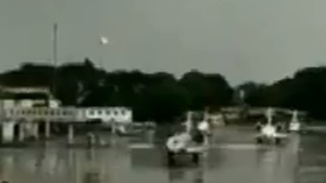 Plane in which 10 dissident MLAs of the Congress and the JD(S) flew from here to Mumbai belongs to a company associated with Rajeev Chandrasekhar, a Rajya Sabha member of the BJP, company sources said.(ANI video’s screengrab/Twitter) Plane in which 10 dissident MLAs of the Congress and the JD(S) flew from here to Mumbai belongs to a company associated with Rajeev Chandrasekhar, a Rajya Sabha member of the BJP, company sources said.(ANI video’s screengrab/Twitter)
