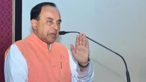 Chhattisgarh police registered a case on Saturday against BJP MP Subramanian Swamy for allegedly insulting Rahul Gandhi.(Sameer Sehgal/HT File Photo) Chhattisgarh police registered a case on Saturday against BJP MP Subramanian Swamy for allegedly insulting Rahul Gandhi.(Sameer Sehgal/HT File Photo)