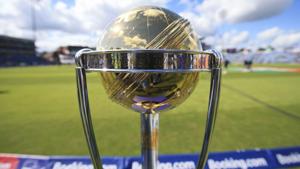 A file photo of the ICC World Cup 2019 trophy.(AP) A file photo of the ICC World Cup 2019 trophy.(AP)