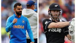 Indian skipper Virat Kohli and New Zealand captain Kane Williamson will look to lead from the front when they face each other in the World Cup semi-finals on Tuesday.(Reuters) Indian skipper Virat Kohli and New Zealand captain Kane Williamson will look to lead from the front when they face each other in the World Cup semi-finals on Tuesday.(Reuters)