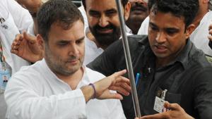 Congress leader Rahul Gandhi will visit Amethi on July 10, his first visit after losing the parliamentary constituency to Union minister Smriti Irani(AP Dube / Hindustan Times) Congress leader Rahul Gandhi will visit Amethi on July 10, his first visit after losing the parliamentary constituency to Union minister Smriti Irani(AP Dube / Hindustan Times)