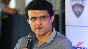 Delhi Capitals special adviser Sourav Ganguly speaks at a press conference in New Delhi on March 19, 2019, ahead of the start of the 2019 Indian Premier League cricket tournament. (Photo by Prakash SINGH / AFP) / --GETTYOUT / ----IMAGE RESTRICTED TO EDITORIAL USE - STRICTLY NO COMMERCIAL USE-----(AFP) Delhi Capitals special adviser Sourav Ganguly speaks at a press conference in New Delhi on March 19, 2019, ahead of the start of the 2019 Indian Premier League cricket tournament. (Photo by Prakash SINGH / AFP) / --GETTYOUT / ----IMAGE RESTRICTED TO EDITORIAL USE - STRICTLY NO COMMERCIAL USE-----(AFP)