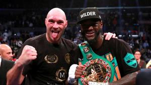 FILE PHOTO: Deontay Wilder and Tyson Fury after the fight for the WBC World Heavyweight Title at the Staples Centre, Los Angeles, United States.(Action Images via Reuters) FILE PHOTO: Deontay Wilder and Tyson Fury after the fight for the WBC World Heavyweight Title at the Staples Centre, Los Angeles, United States.(Action Images via Reuters)