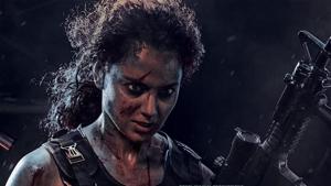 Dhaakad poster shows Kangana Ranaut ready for a fight. Dhaakad poster shows Kangana Ranaut ready for a fight.