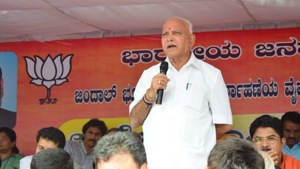 Yeddyurappa said his party BJP had no role to play in the political crisis that has engulfed the JD(S)-Congress coalition in the state. (Photo @BSYBJP) Yeddyurappa said his party BJP had no role to play in the political crisis that has engulfed the JD(S)-Congress coalition in the state. (Photo @BSYBJP)