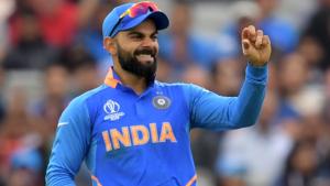 Virat Kohli in action during the ICC World Cup 2019 semifinal between India and New Zealand.(AFP) Virat Kohli in action during the ICC World Cup 2019 semifinal between India and New Zealand.(AFP)