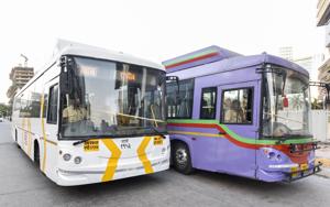 Brihanmumbai Electric Supply and Transport Undertaking (BEST) currently has 25 AC buses in its fleet.(Kunal Patil/HT Photo) Brihanmumbai Electric Supply and Transport Undertaking (BEST) currently has 25 AC buses in its fleet.(Kunal Patil/HT Photo)