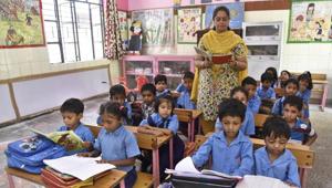Teachers who fail to upload their selfie by the stipulated time,will lose one day’s salary (representational image).(HT File Photo) Teachers who fail to upload their selfie by the stipulated time,will lose one day’s salary (representational image).(HT File Photo)